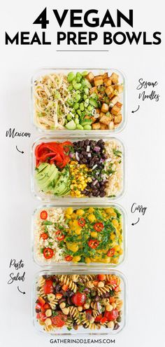 Vegan Meal Prep Bowls Healthy Work Lunch Ideas Vegetarian, No Meat Lunch Ideas For Work, Easy Lunch Options For Work, Veggie Work Lunch Ideas, Easy Filling Lunches For Work, Lunch Bowls For Work, Vegetarian Lunch Ideas For Work Easy, Veggie Lunch Ideas For Work, Lunch Ideas For Work Vegetarian