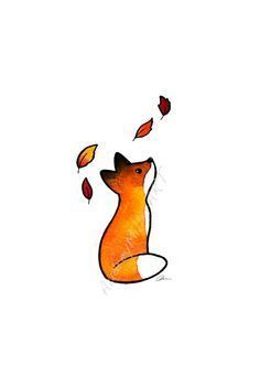 a drawing of a dog with leaves coming out of it's mouth and tail