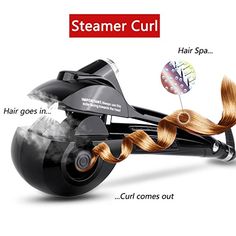 Amazon Codes for Beauty Addicts: 70% OFF!!! GET IT FOR $24.00!!! Automatic Hair Ste... Ceramic Hair Curler, Hair Steamer, Hair Styles For Men, Hair Steaming, Hair Steamers, Automatic Hair Curler, Make Hair Grow, Amazon Hacks, Ceramic Hair