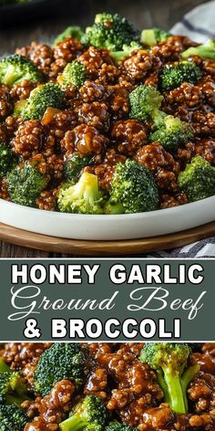 🍯🥦 Quick, easy, and oh-so-delicious! This honey garlic ground beef and broccoli stir-fry is a family favorite. Ready in just 20 minutes, it’s perfect for busy weeknights. Pin this now for dinner inspiration! 🍴✨ #StirFryRecipe #GroundBeefRecipes #HealthyDinner #EasyMeals #OnePanDinner Honey Beef Stir Fry, Broccoli Based Dinner, Ground Beef Rice And Broccoli, Recipes With Ground Beef And Broccoli, Beef And Broccoli Stir Fry Healthy, Healthy Ground Beef And Broccoli, Ground Beef And Broccoli Recipe, Ground Beef And Broccoli Recipes Healthy, Honey Garlic Beef And Broccoli