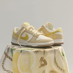 New W/Box, Listed As Women’s Sizes All Nike Shoes, Cute Nike Shoes, Fresh Shoes, Hype Shoes, Cute Nikes, Aesthetic Shoes, Air Jordan 3, Lemon Drop, Swag Shoes