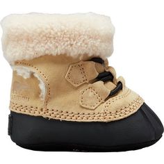 Sorel Caribootie II Boot - Infants' | Backcountry.com Kids Winter Boots, Toddler Size Chart, Kids Snow Boots, Size Chart For Kids, Crib Shoes, Elastic Laces, Girls Boots, Outdoor Kids, Infants