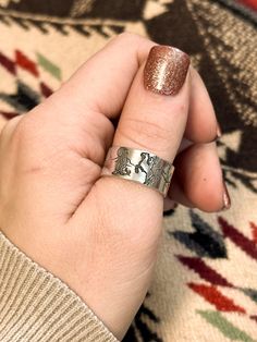 Cowboy Ring, Western Rings, Casual Country Outfits, Country Rings, Rodeo Cowboy, Thumb Ring, Thumb Rings, Country Western, Country Outfits