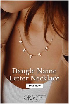 Unleash your individuality with a personalized name necklace. This gorgeous choker is a true masterpiece featuring a name or word elegantly crafted with precision and care. Seamlessly blend any outfit from a casual look to formal with this necklace design. Click the link to shop this necklace idea and invest in timeless elegance today! Casual Chic Fashion, Name Letters, Necklace Design, Casual Chic Style