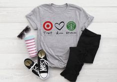 Target Love Starbucks Tshirt | Etsy Target Quotes, Pink Mask, Vs Pink, Bella Canvas, Graphic Sweatshirt