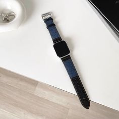 Introducing our Cute Leather Blue Denim Bracelet iWatch Band! Elevate your Apple Watch style with this adorable and fashionable accessory. Designed to fit Series 1, 2, 3, 4, 5, 6, 7, 8, 9, and Ultra Generation, and available in various sizes including 38mm, 40mm, 41mm, 42mm, 44mm, 45mm, and 49mm, this strap is perfect for adding a touch of charm and elegance to your wrist. The combination of cute leather and blue denim creates a unique and eye-catching look that will make your Apple Watch stand Casual Blue Watch Accessories, Casual Watch Accessories With Adjustable Leather Strap, Trendy Blue Watch With Bracelet Strap, Trendy Blue Watch Bracelet Strap, Trendy Blue Apple Watch Band With Bracelet Strap, Casual Apple Watch Band With Bracelet Strap, Casual Blue Apple Watch Band With Bracelet Strap, Casual Bracelet Strap Apple Watch Band For Everyday, Trendy Adjustable Blue Apple Watch Band