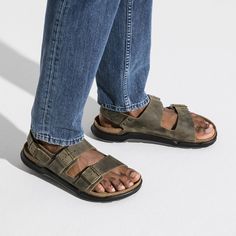 Milano Rugged Men Oiled Leather Faded Khaki | BIRKENSTOCK Birkenstock Men, Rugged Men, Mens Leather Sandals, Sneaker Sale, Winter Shoes For Women, Sheepskin Boots, Leather Flip Flops, Shoe Company, Waterproof Shoes