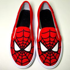 Boys Shoes Spider Man Slip On Skate Shoes Available Size Us 12-1-3-5