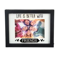 a black frame with the words friends on it