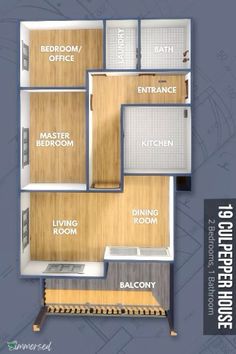 the floor plan for an apartment