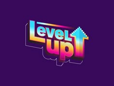 the logo for level up, an interactive video game developed by nintendo and released in 1994