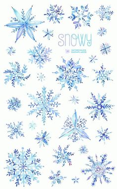 snowflakes are arranged in the shape of stars