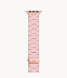 Elevate your look with our silicone-wrapped bracelet band for Apple Watch® in barely pink and pink-tone. It is made for use with the Series 1, 2, 3,4, 5, 6, or 7 Apple Watch® and includes two interchangeable endpieces compatible with both 38/40/41mm and 42/44/45mm styles. Luxury Pink Watch Band As Gift, Pink Luxury Bracelet Strap Watch Bands, Modern Pink Apple Watch Band For Gift, Pink Rectangular Watch Band With Bracelet Strap, Modern Pink Watch Bands With Bracelet Strap, Elegant Adjustable Pink Watch Bands, Pink Rectangular Apple Watch Band With Bracelet Strap, Luxury Pink Watch Band With Bracelet Strap, Luxury Pink Adjustable Watch Bands