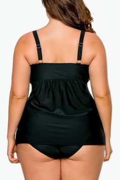 Introducing our Two Piece Tankini Plus Size Swimsuits, a fusion of playful patterns and thoughtful design aimed at enhancing your poolside ensemble. Crafted with both aesthetics and comfort, this two-piece is a reliable companion for those sunny days by the water. Features: Size: Available in an inclusive range of sizes Material: A blend of high-quality, durable fabrics designed for swimwear Special features: Adjustable tie at the waist for a personalized fit, Sheer mesh sleeves with polka dot d Plus Size Mastectomy Swimwear, Tankini Plus Size, Supportive Swimwear, Womens Swimdress, Skirted Tankini, Ruched Tankini, High Waisted Tankini, Plus Size Tankini, Tankini Swimsuit Top