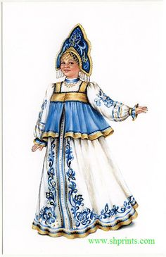 Russian Traditional Dress, Russian Clothing, Russian Wedding, Russian Folk Art