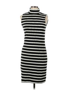 Gap Casual Dress Size: Medium Black Dresses - used. 58% COTTON, 39% MODAL, 3% SPANDEX, Mock, Stripes, Knee Length, Sleeveless | Gap Casual Dress: Black Stripes Dresses - Used - Size Medium Cheap Gap Dresses For Day Out, Cheap Fitted Gap Dresses, Gap Sleeveless Cotton Dress, Pink Sleeveless Gap Dress, Sleeveless Black Gap Dress, Cheap Striped V-neck Mini Dress, Casual Striped V-neck Sleeveless Dress, Black Striped Dress, Casual Dress Black