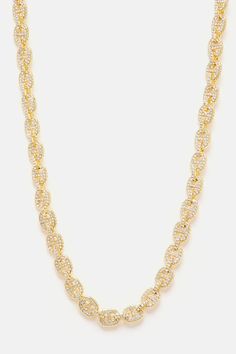 Available In Gold. 20'' Rope Chain Clasp Closure Imported | Mens Iced Out Micro Necklace in Gold by Fashion Nova Gold Fashion, Rope Chain, Fashion Nova, Mens Jewelry, Gold Necklace, Chain, Gold