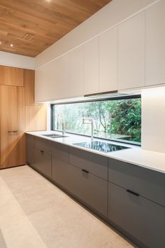 the kitchen is clean and ready for us to use in its new owner's home