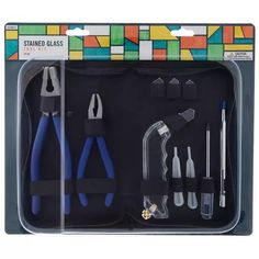 an assortment of tools in a box