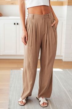 Get ready to take over your workplace or play space in style with our Business Meeting Wide Leg Pants! With functional belt loops and a zipper and a hook and button closure, these woven pants offer both comfort and convenience. The front pleat details and faux welt pockets add a touch of sophistication, while the cased elastic back and functional side pockets make these pants practical for any occasion. The straight leg design completes the look, making these pants a must-have for any profession Black Hipster, Business Pants, Professional Wardrobe, Play Space, Pants Large, Henley Top, Leg Design, Business Meeting, Jean Leggings