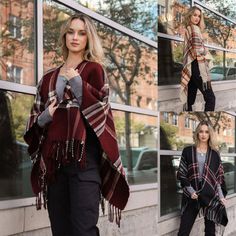 Plaid Classic Ruana 100% Of100 1 Review Add Your Review Sku:Tdc-Yp-3706 100% Acrylic Dimensions: 46” X 35” Flannel Fashion, Scarf Wrap, Black Red, Scarf Accessory, Kimono Top, Black And Red, Plaid, Women Accessories, Red