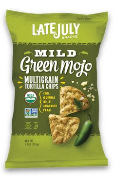 a bag of green magic tortilla chips