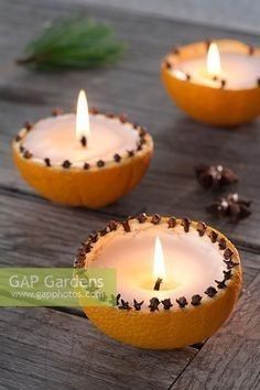 Orange And Cloves Decoration, Yule Crafts, Pagan Christmas, Waldorf Crafts, Orange Skin, Holiday Candle, Making Candles