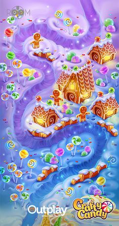 the candy land game is shown in this screenshot