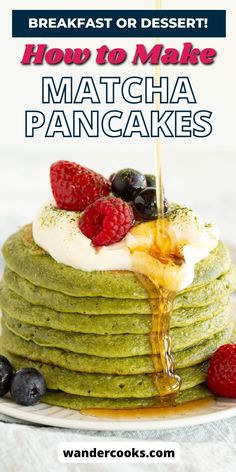 This one’s for the pancake lovers! Sarah’s created her very own twist on matcha pancakes, infused with the rich flavour of Japanese green tea and Greek yoghurt for extra fluffiness.