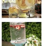 three different pictures of vases with flowers in them and one is filled with water