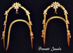 Vanki Ara Vanki Designs Gold, Armlet Gold, Arm Cuff Jewelry, Pearl Ankle Bracelet, Baby Jewellery, Temple Jewellery Earrings, Royal Indian, Gold Drop Necklace