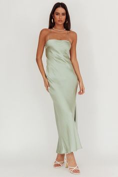 Pastel Green Satin Dress, Fitted Maxi Slip Dress For Casual Wear, Fitted Maxi Length Slip Dress For Casual Wear, Prom Dress With Tie Back Long Shape, Long Prom Dress With Tie Back, Spring Backless Lace-up Maxi Dress, Spring Backless Maxi Dress With Lace-up Back, Spring Maxi Length Backless Dress With Lace-up Back, Fitted Maxi Dress With Tie Back For Casual Occasions