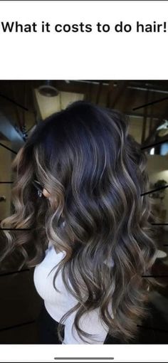 Dark Brown Hair With Ribbon Highlights, Boliage Hair With Highlights, Dark Balayage Hair Ashy, Hair Color That Looks Good On Pale Skin, Dark Hair With Cool Blonde Highlights, Balage Highlights On Dark Hair, Black Hair Color Correction, Dark Tone Balayage, Honey Highlights On Dark Hair Black