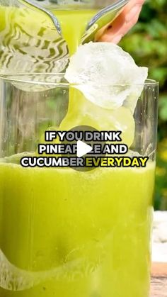 Home Remedies For Wrinkles, Pineapple Cucumber, Smoothie Recipies, Workout Nutrition, Healthy Workout, Healthy Facts, Bodybuilding Diet