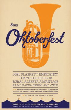 an old poster with the words oktobefest on it