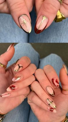 Fall Nude Nails, Autumn Manicure, Fall Nail Ideas, Minimal Nails, Casual Nails, Simple Acrylic Nails, Pretty Gel Nails, Almond Acrylic Nails