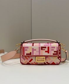 FI Baguette Bag From Lunar New Year Limited Capsule Collection Multicolor For Women Fendi Baguette Bag, Louis Vuitton Shirt, Pink Canvas, Fendi Baguette, Tone On Tone, Baguette Bag, Handbag Wallet, Lunar New Year, Evening Clutch Bag