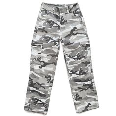 Elevate Your Casual Style With These Trendy Camo Cargo Jeans. Featuring A Versatile White And Gray Camouflage Pattern, Multiple Pockets, And A Comfortable Fit, These Jeans Are Perfect For A Chic And Practical Look. Condition: New Condition. No Tags. Size: Xs Petite Type: Pants Style: Cargo Jeans Color: White Gray Material: 100% Cotton Measurements Laying Flat And Unstretched: Waist - 13 Inches Rise - 10.5 Inches Inseam - 28.5 Inches Tags: American Eagle, Cargo, Jeans, Camo, Petite, Cotton, Denim White Camo Pants, Denim Cargo Jeans, Denim Cargo, Gray Camo, Style Cargo, Camo Pants, Pants Style, Cargo Jeans, Jeans Color