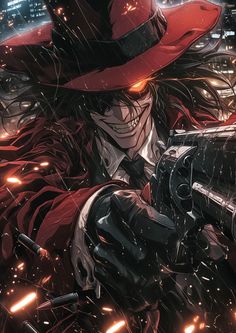 Alucard Fanart Hellsing, Hellsing Ultimate Wallpapers, Hellsing Alucard Aesthetic, Alucard Hellsing Manga, Hellsing Characters, Helsing Ultimate, Hellsing Ultimate Alucard, Alucard Hellsing Fanart, Alucard Wallpaper