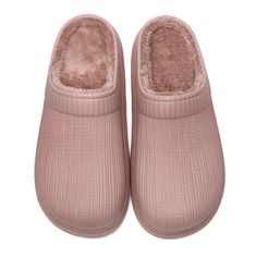 • Heel Height: Flat (≤1in)• Fit: Fits true to size, take your normal size• Shoe Type: Basic• Winter Season• Lining Material: Short Plush• Import Product• Shipping Worldwide Casual Pink Non-slip Platform Slippers, Casual Pink Slippers With Textured Footbed, Comfortable Pink Cushioned Slip-ons, Comfortable Pink Slip-ons With Cushioned Footbed, Comfortable Pink Slip-on Platform Slippers, Pink Cushioned Platform Slippers With Round Toe, Pink Round Toe Slip-ons, Comfortable Pink Flat Slip-ons, Pink Slippers With Round Toe And Rubber Sole