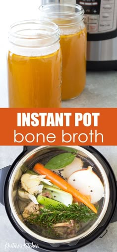 instant pot bone broth recipe in an instant pot