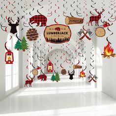 PRICES MAY VARY. Title: 30 Pieces Lumberjack Birthday Decorations Lumberjack Party Hanging Swirls Ceiling Decorations Buffalo Plaid Party Bears Deer Sign Foil Swirls Lumberjack Christmas Party Favors Supplies. Product Type: Categories > Event & Party Supplies > Decorations > Streamers Buffalo Plaid Party, Lumberjack Christmas, Lumberjack Party Decorations, Ceiling Decorations, Deer Signs, Lumberjack Birthday, Lumberjack Party, Plaid Party, Christmas Party Favors