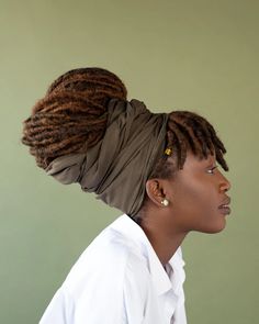 Head Wrap Styles, Hair Scarf Styles, Hair Coils, Hippie Hair, Dread Hairstyles, Dreadlock Hairstyles, Hair Wraps, Strong Woman, Locs Hairstyles