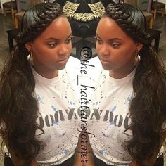 Braid With Weave, Halo Braid With Weave, Women With Braids, Braid Halo, Halo Braid, Find Hairstyles, Beautiful Braids, Hair Affair