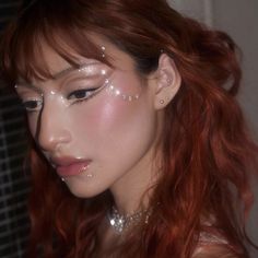 glamxbrit soft angelic glam [@glamxbrit on instagram] #makeup Angel Aesthetic Makeup, Angelic Eye Makeup, Soft Glitter Makeup, Angel Make Up, Dark Ethereal Makeup, Ethereal Makeup Goddesses, Extra Makeup Looks, Tropical Makeup Look, Angelic Makeup Aesthetic