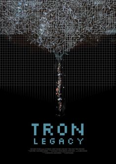 the movie poster for tron legacy