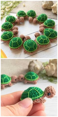 Crochet Turtle Pattern Free, Crochet Turtles, Crocheted Turtle, Crochet Turtle Pattern, Crochet Fish, Tiny Turtle, Crochet Turtle, Turtle Pattern