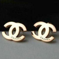 Women Girls Chanel Fashion Gold Earrings Chanel Logo Earrings, Dior Parfum, Earrings Chanel, Chanel Fashion Show, Rose Gold Earrings Studs, Chanel Couture, Rose Gold Studs, Chanel Logo, Chanel Earrings