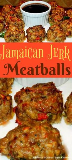 jamaican jerk meatballs with ketchup on the side