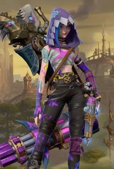 Jinx Cosplay, League Of Legends Comic, Chinese Background, League Of Legends Game, Jinx League Of Legends, League Of Legends Characters, Cute Fantasy Creatures, Body Reference Poses, Lol League Of Legends